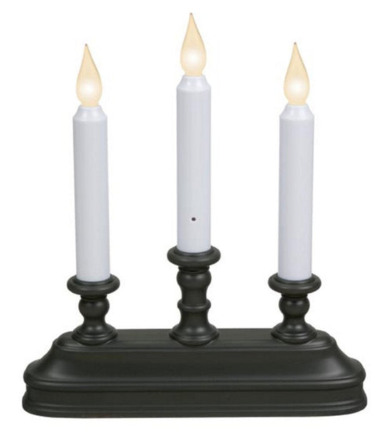 LED Window Candlelabra - Battery Operated - Aged Bronze
