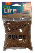 Juguete para gatos Penn Plax CAT532 de 6 x 4 con bolsa de arpillera de hierba gatera