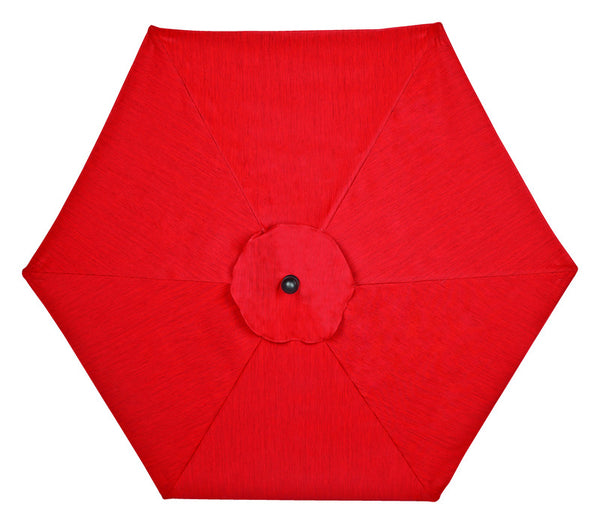 Living Accents New Castle 9 ft. Tiltable Red Patio Umbrella