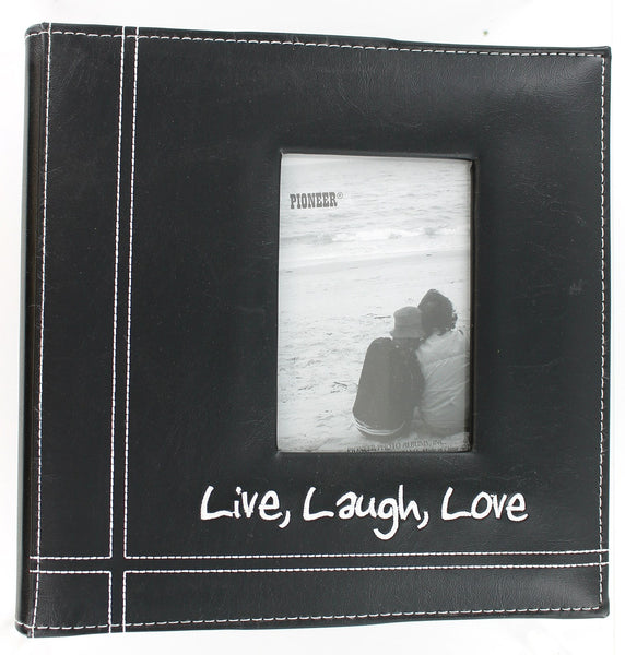 Pioneer Photo Albums Da-200lll/S 9 X 9 Black Embroidered Leatherette Photo Album
