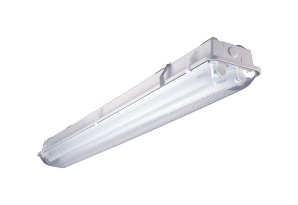 Metalux Vaporite Gray 64W Semi-Flush Mount Fluorescent Light Fixture 51 L x 4 H x 8 W in.