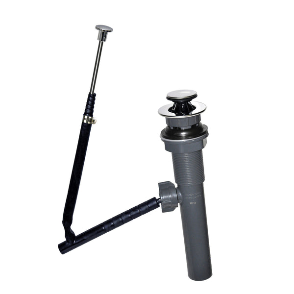 Desagüe de lavabo emergente de plástico cromado Ace de 1-1/4 pulg. de profundidad