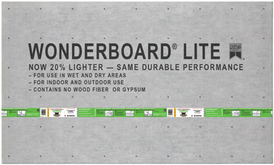 Wonderboard Lite, 3 x 5 pies x 1/4 pulg. (paquete de 60)