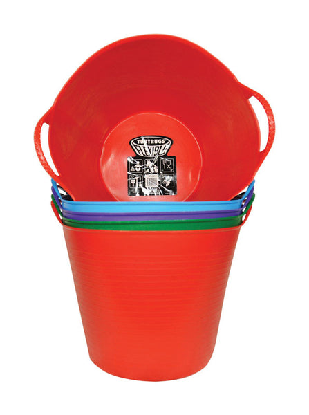 Red Gorilla 6.9 gal. Plastic Flexible Tub Round (Pack of 5)