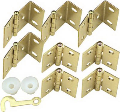 Kit de bisagras para contraventanas V474 para 2 contraventanas - Latón pulido