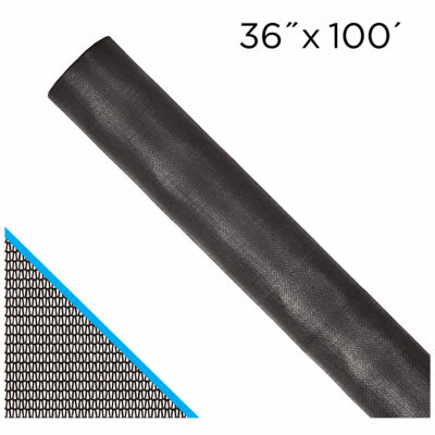 Pollen Guard Screen, Charcoal, 36-In. x 100-Ft.