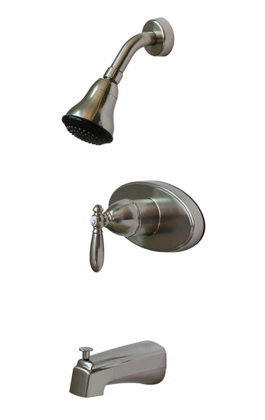 Tub-Shower Valve Single Lever Non-Metallic Anti-Scald Tub/Shower Diverter Nickel