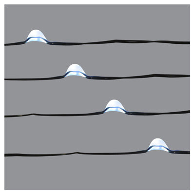 Juego de luces LED de cadena Microdot, 100 luces blancas