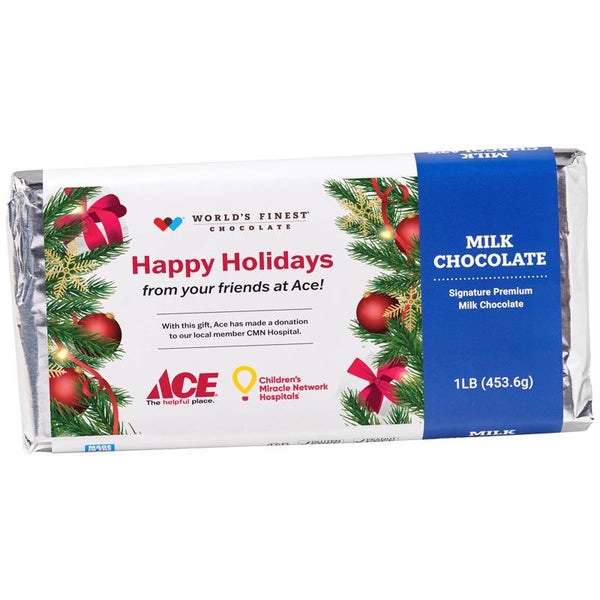 World's Finest Chocolate CMN/ACE Milk Chocolate Bar 1 lb (Pack of 10)