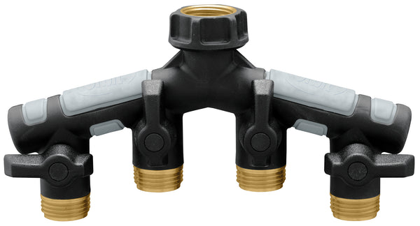 Orbit 58970 3/4 Orbit Pro Flo Metal Threaded Female/Male Garden Hose Manifold
