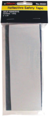 Cinta de seguridad reflectante, plateada, 2 x 24 pulgadas (paquete de 6)