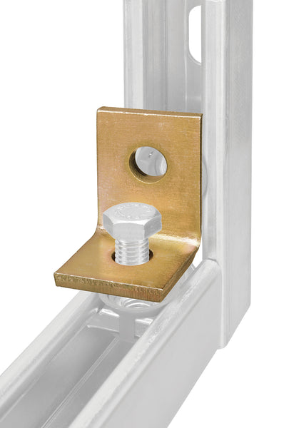 Soporte de ángulo de superpunta de acero galvanizado de 1-5/8 x 1/4 de 90 grados Thomas & Betts Zab201-10