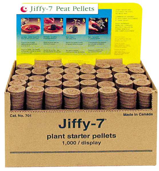 Jiffy J3bulk - Paquete de 1000 pellets iniciadores de plantas Jiffy-7 (paquete de 1000)