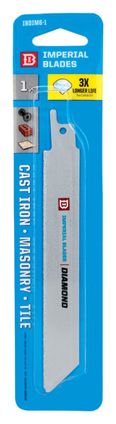 Imperial Blades 6 in. Diamond Grit Reciprocating Saw Blade 1 pk