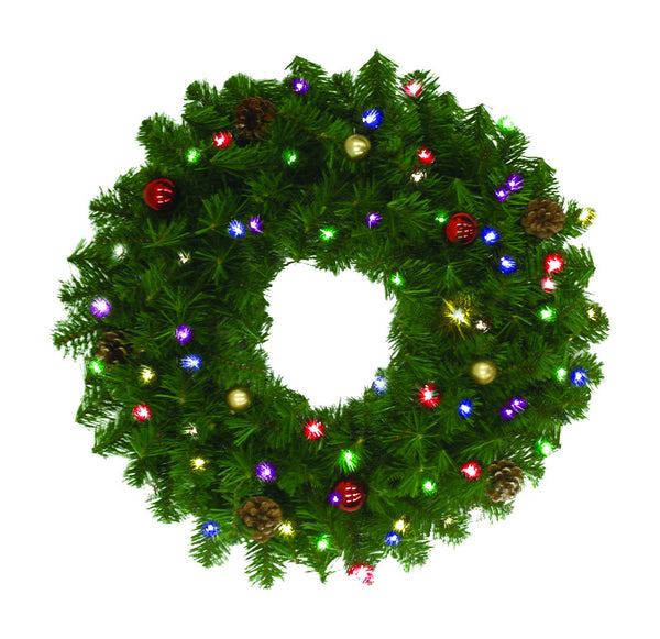 Celebrations Home 24 in. Dia. Prelit Douglas Wreath (Pack of 6)
