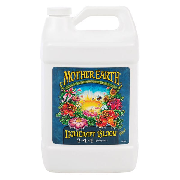 Nutrientes para plantas hidropónicas Mother Earth Liquicraft Bloom, 1 galón.