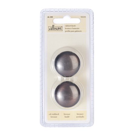 Perillas para gabinete Bulldog 2006000 Allison en bronce frotado con aceite, paquete de 2
