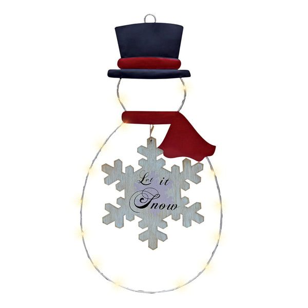 Dyno Let It Snow Snowman Hanging Wall Art Assorted Iron 1 pk (Pack of 4)