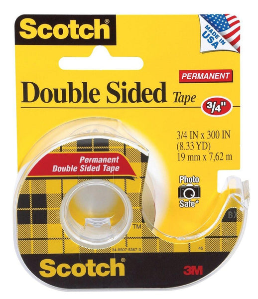 3M 237 3/4 Permanent Double Sided Scotch® Photo Safe Tape