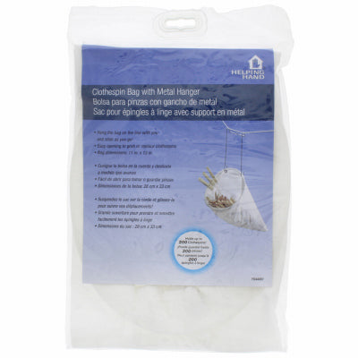 WHT Clothespin Bag