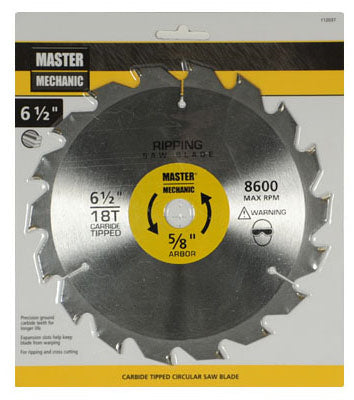 Combo/Rip Circular Saw Blade, 18 Teeth, 6-1/2-In.