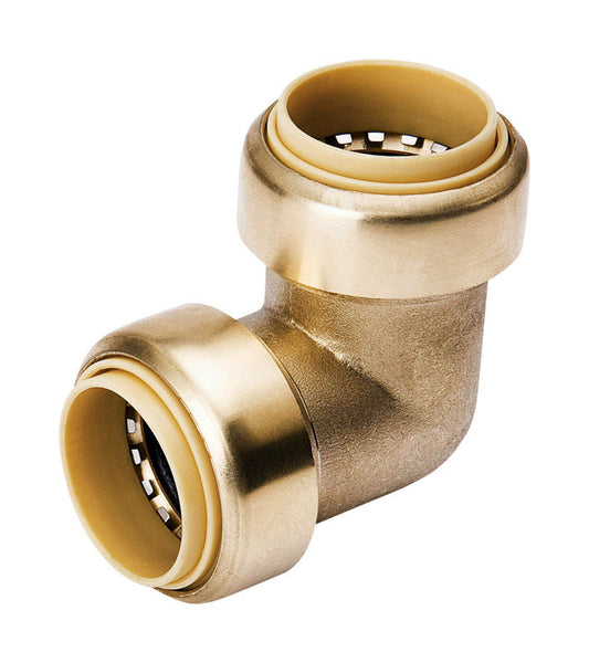 Mueller ProLine 3/8 in. Push T X 3/8 in. D Push Brass Elbow