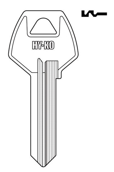 Llave en blanco Hy-Ko Automotive de un solo lado para Corbin (paquete de 10)