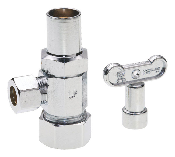 ANG VLV 5/8X3/8CMP W/KEY