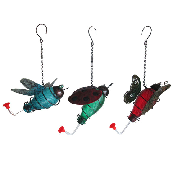 Infinity Hummingbird 4 Glass/Metal/Plastic Nectar Feeder 1 ports (Pack of 6).