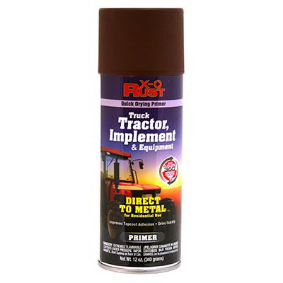 Imprimación antioxidante para metales, camiones, tractores, implementos y equipos, color rojo, aerosol de 12 oz