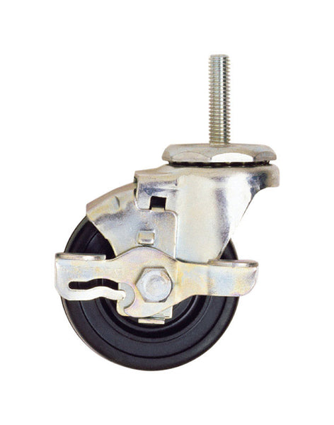 CASTR RUBR BRAKE BLK 3"