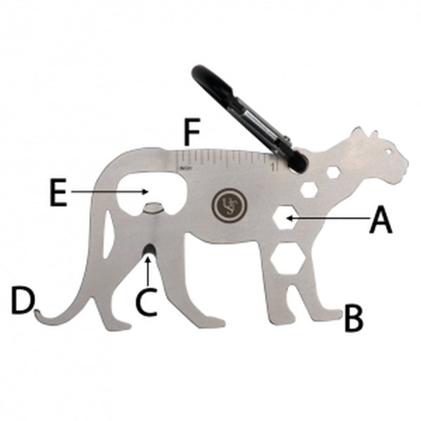 UST Brands Tool A Long Mountain Lion Multi-Tool Silver 1 pc.