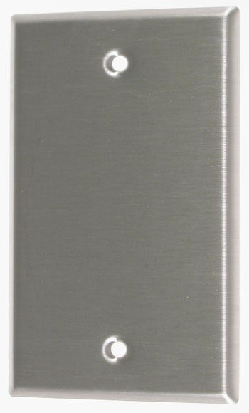 Leviton 004-84014-04 Caja ciega de acero inoxidable de 1 unidad sin dispositivo para montaje en pared