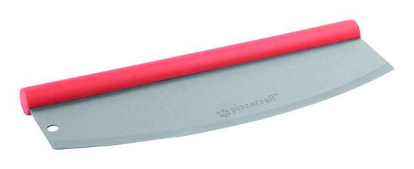 Cortador de pizza de acero inoxidable plateado de 13,8 pulgadas de ancho x 4,5 pulgadas de largo de Pizzacraft