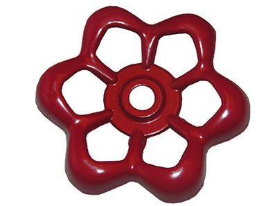 Metal, Outside Faucet/Hose Bibb, Round Wheel Handle, 16 Point Broach (Pack of 6)