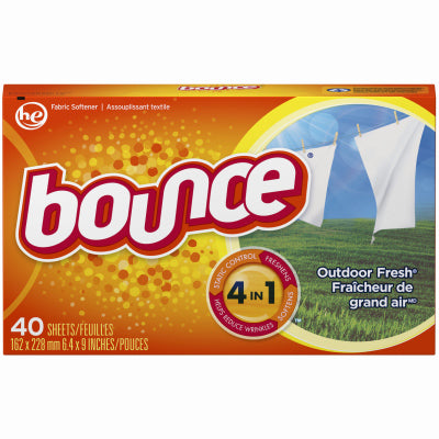 Toallitas suavizantes para secadora, Outdoor Fresh, 40 unidades