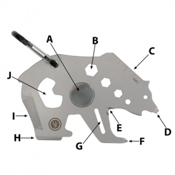 UST Brands Tool A Long Bear Multi-Tool Silver 1 pc.