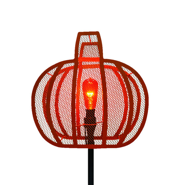 Celebrations 3 PC Pumpkin Pathway Lighted Orange Halloween Decoration 7.5 in. H x 4.5 ft. W 3 pk (Pack of 6)