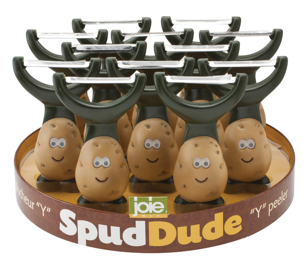 Joie 50366pro 4.25 X 2.75 X 1.25 Green & Brown Spud Dude Y Peelers 12 Piece Display (Pack of 12)
