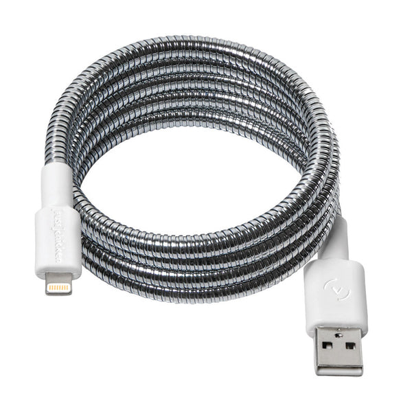Fuse Chicken Silver/White Cell Phone Accessories Apple 3.3 ft. L