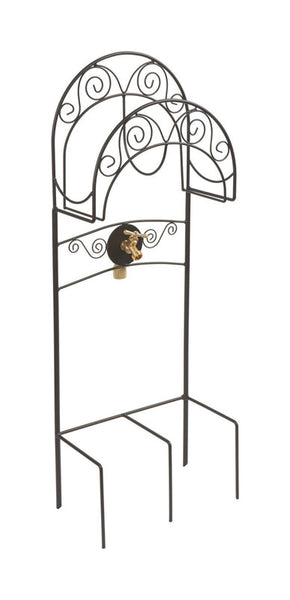 Liberty Garden 125 ft. Black Free Standing Hose Stand