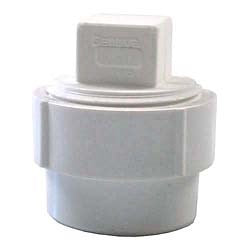 Accesorio de limpieza de PVC para desagüe de drenaje con tapón roscado Genova Products 71615 1-1/2 sch. 40