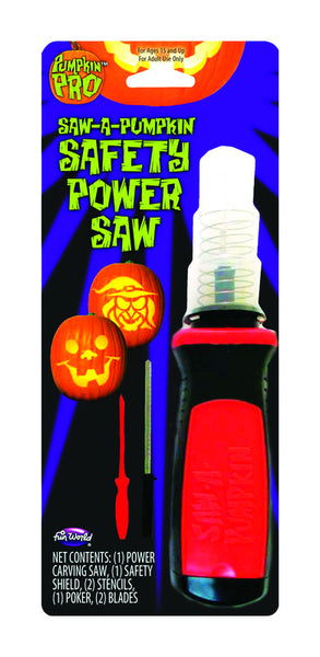 Pumpkin Pro Black Pumpkin Master Halloween Safety Power Saw 10-7/8 L x 2 W in.