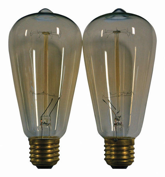 Bombillas de repuesto para luces navideñas ST64 transparentes de Holiday Bright Lights, 2 unidades