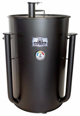 Ahumador de tambor, negro mate, 55 galones