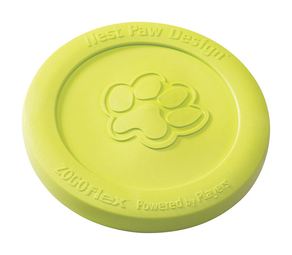 West Paw Zogoflex Green Zisc Disc Synthetic Rubber Frisbee Large