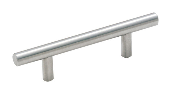 Amerock Bar Pull 3 in. Sterling Nickel Silver 1 pk