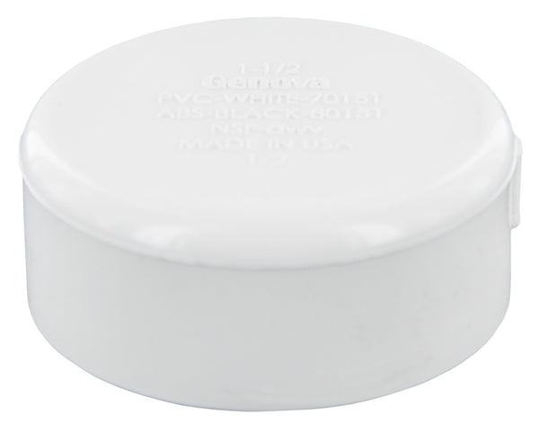 Tapas de PVC para tuberías de drenaje y drenaje Genova Products 70151, calibre 40, 1-1/2"
