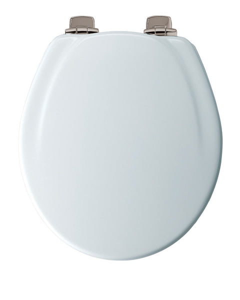 Mayfair by Bemis Slow Close Round White Molded Wood Toilet Seat
