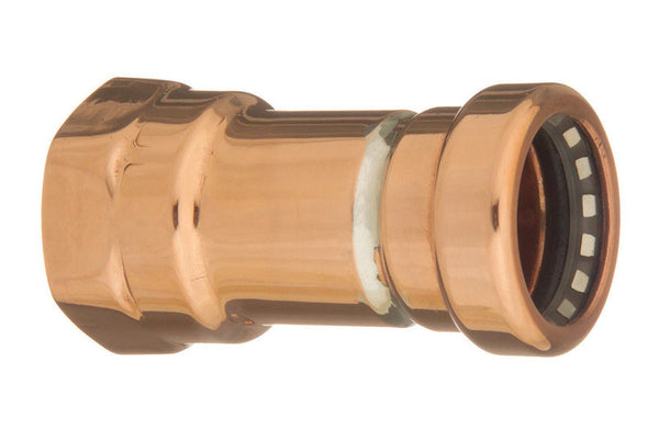CopperLoc 1/2 in. Push x 1/2 in. Dia. Female Copper Pipe Adapter